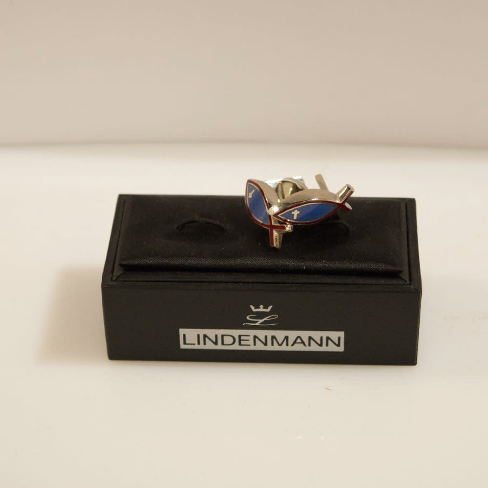 'Lindenmann Assorted Cufflinks' in 'Blue Ichthys' colour