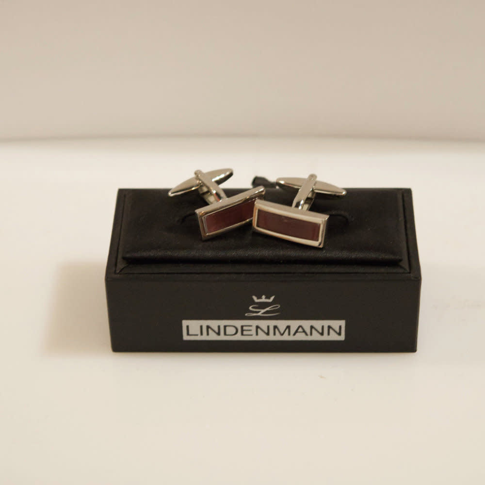 'Lindenmann Assorted Cufflinks' in 'Maroon Rectangular' colour