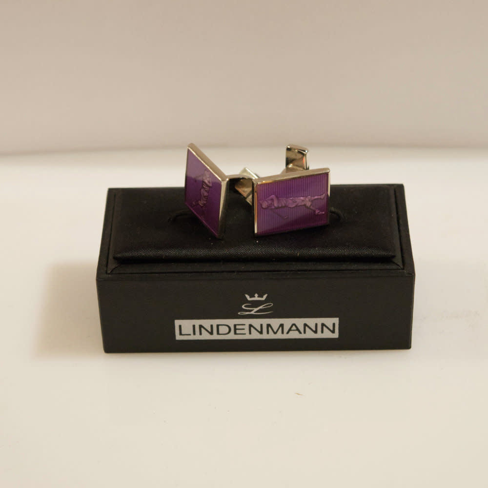 'Lindenmann Assorted Cufflinks' in 'Purple Golf' colour