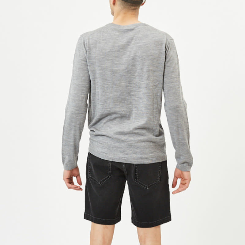 'MINIMUM Arvid 0108 Wool Jumper' in 'Grey Melange' colour