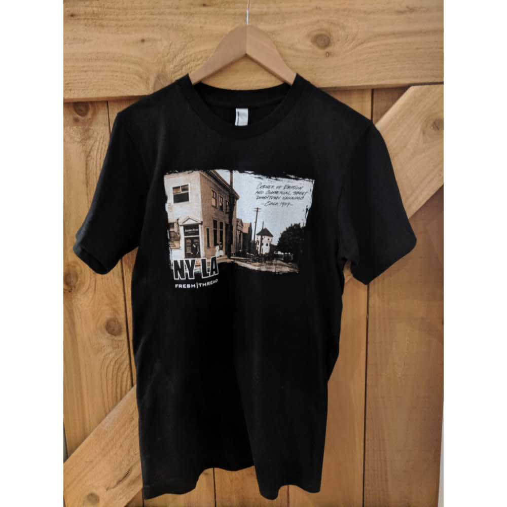 'NYLA Fresh Thread Nanaimo Heritage Tee - Commercial Street' in 'Black' colour