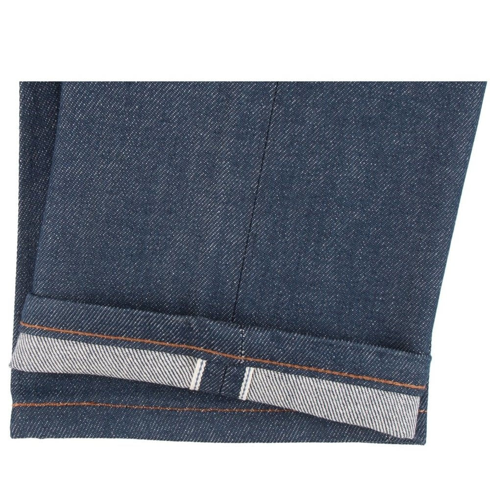 'Naked & Famous Natural Indigo Selvedge - Easy Guy' in 'Raw Blue' colour