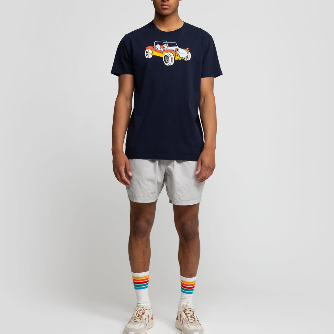 'Revolution 1259 Dune Buggy Regular T-Shirt' in 'Navy' colour