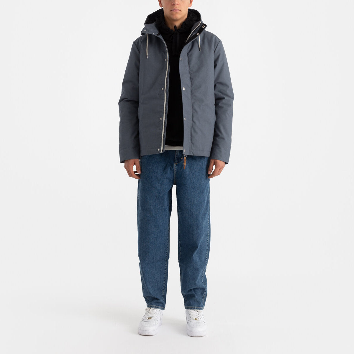 'Revolution 7311 X Hooded Jacket' in 'Dust Blue' colour