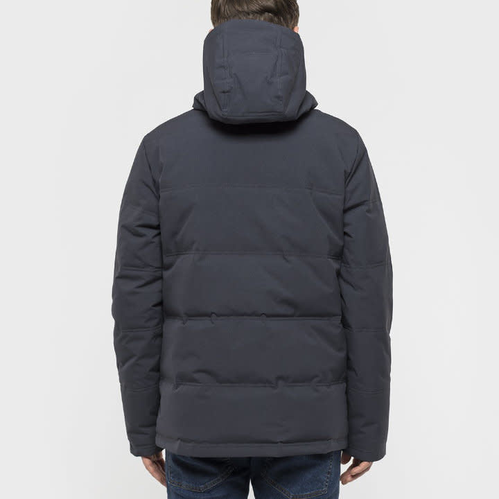 'Revolution Jesper Hooded Down Jacket' in 'Grey' colour