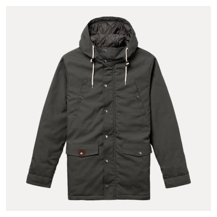 'Revolution Leif Parka Jacket' in 'Army' colour