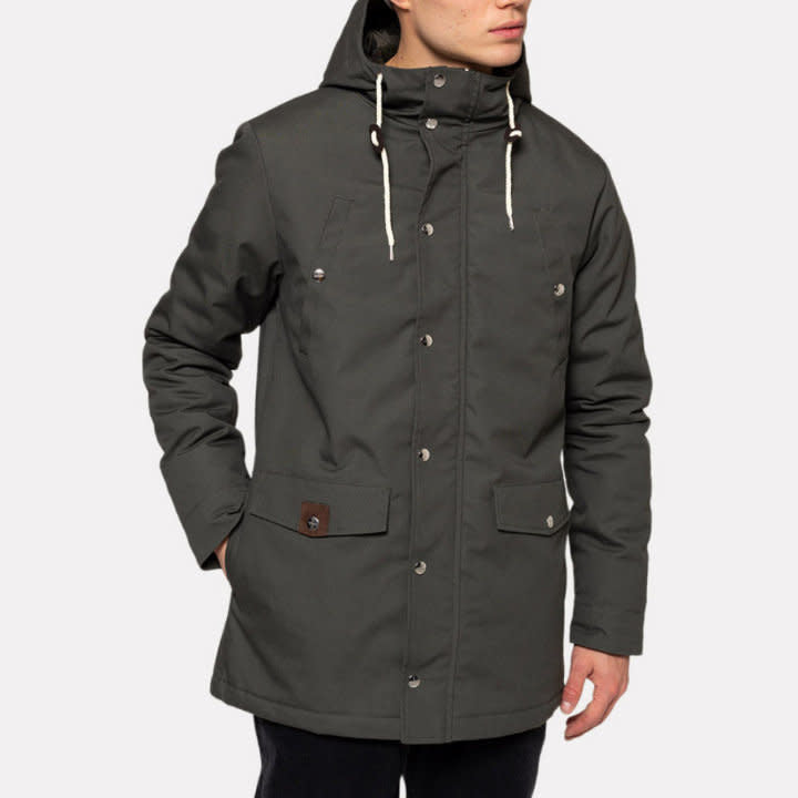 'Revolution Leif Parka Jacket' in 'Army' colour