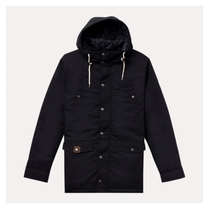 'Revolution Leif Parka Jacket' in 'Black' colour