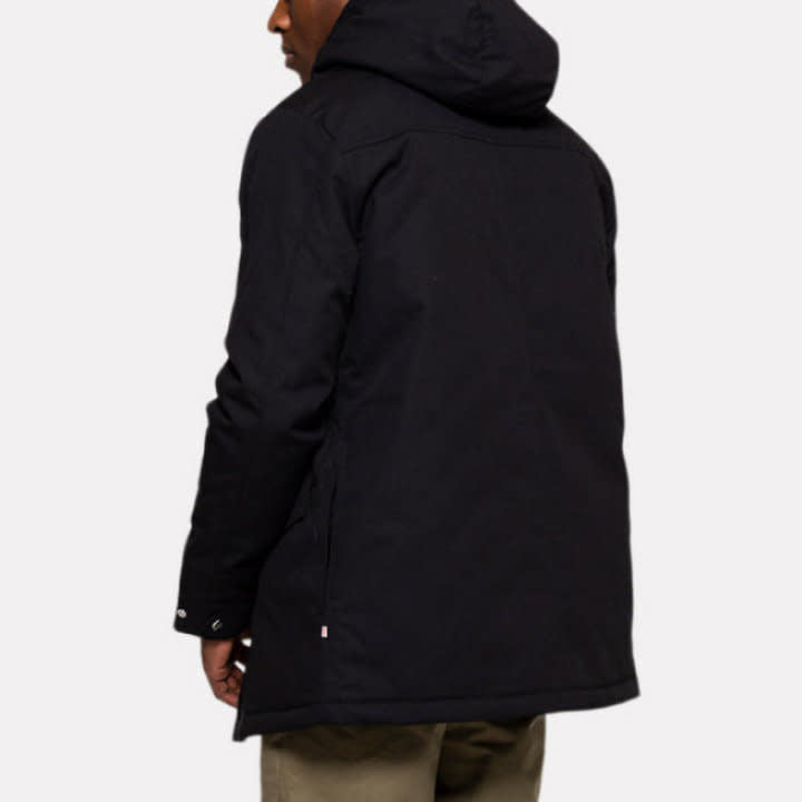 'Revolution Leif Parka Jacket' in 'Black' colour
