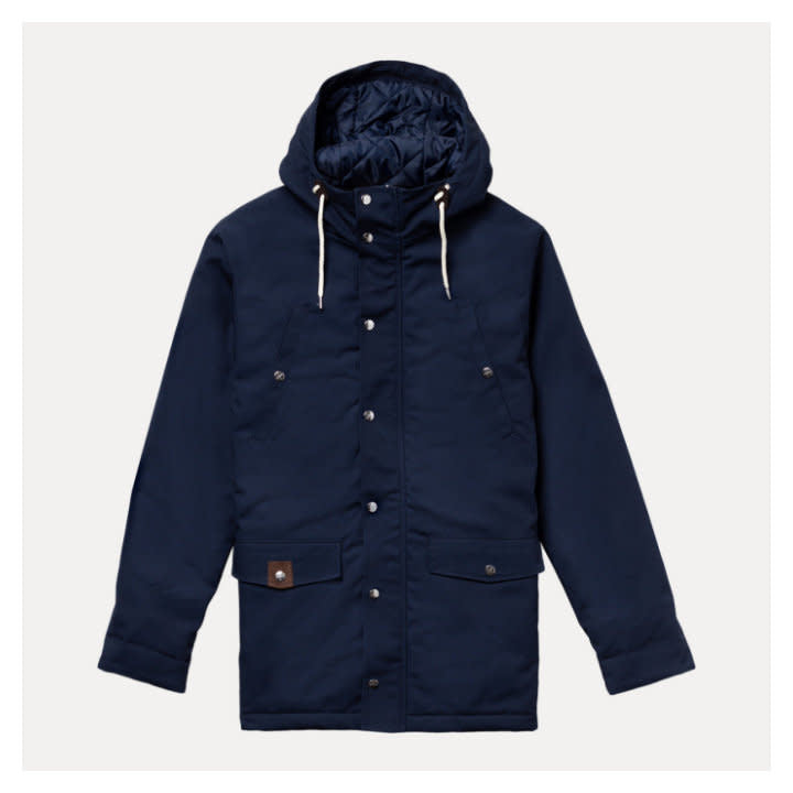'Revolution Leif Parka Jacket' in 'Navy' colour