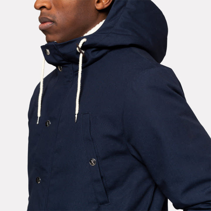 'Revolution Leif Parka Jacket' in 'Navy' colour