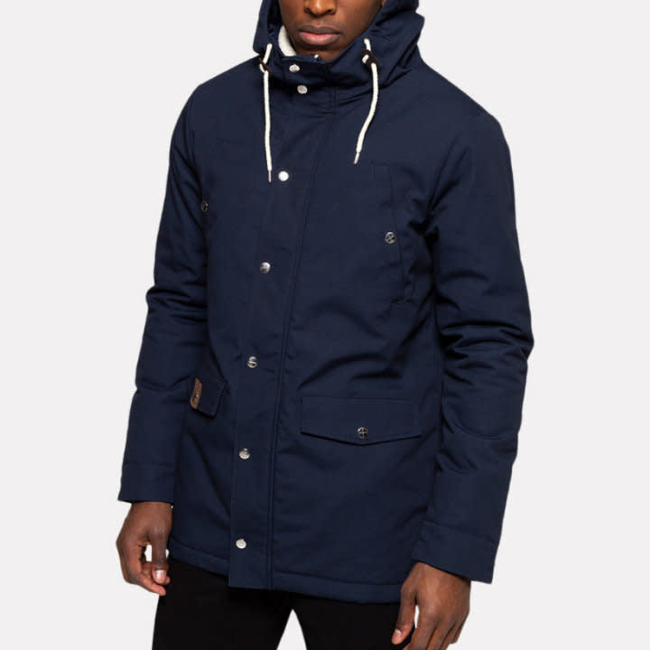 'Revolution Leif Parka Jacket' in 'Navy' colour