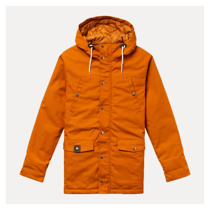 'Revolution Leif Parka Jacket' in 'Orange' colour