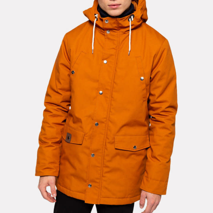 'Revolution Leif Parka Jacket' in 'Orange' colour