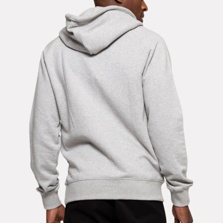 'Revolution Organic Cotton Pullover Hoodie' in 'Grey Mel' colour