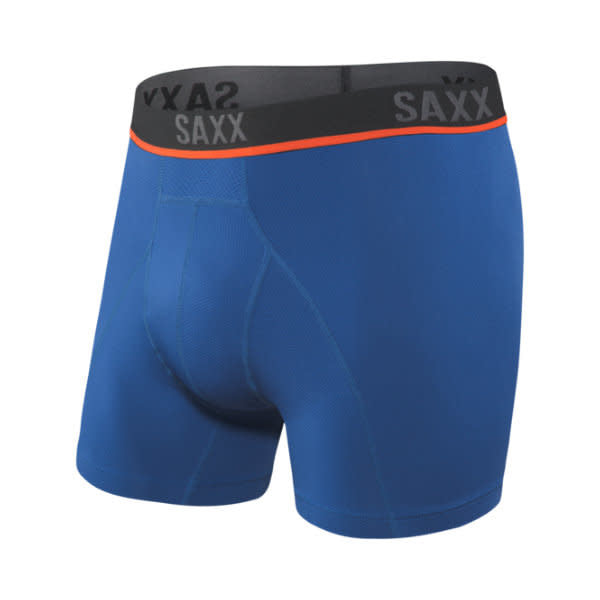 'SAXX Kinetic Light Compression Mesh Boxer Brief- City Blue' in 'Blue' colour