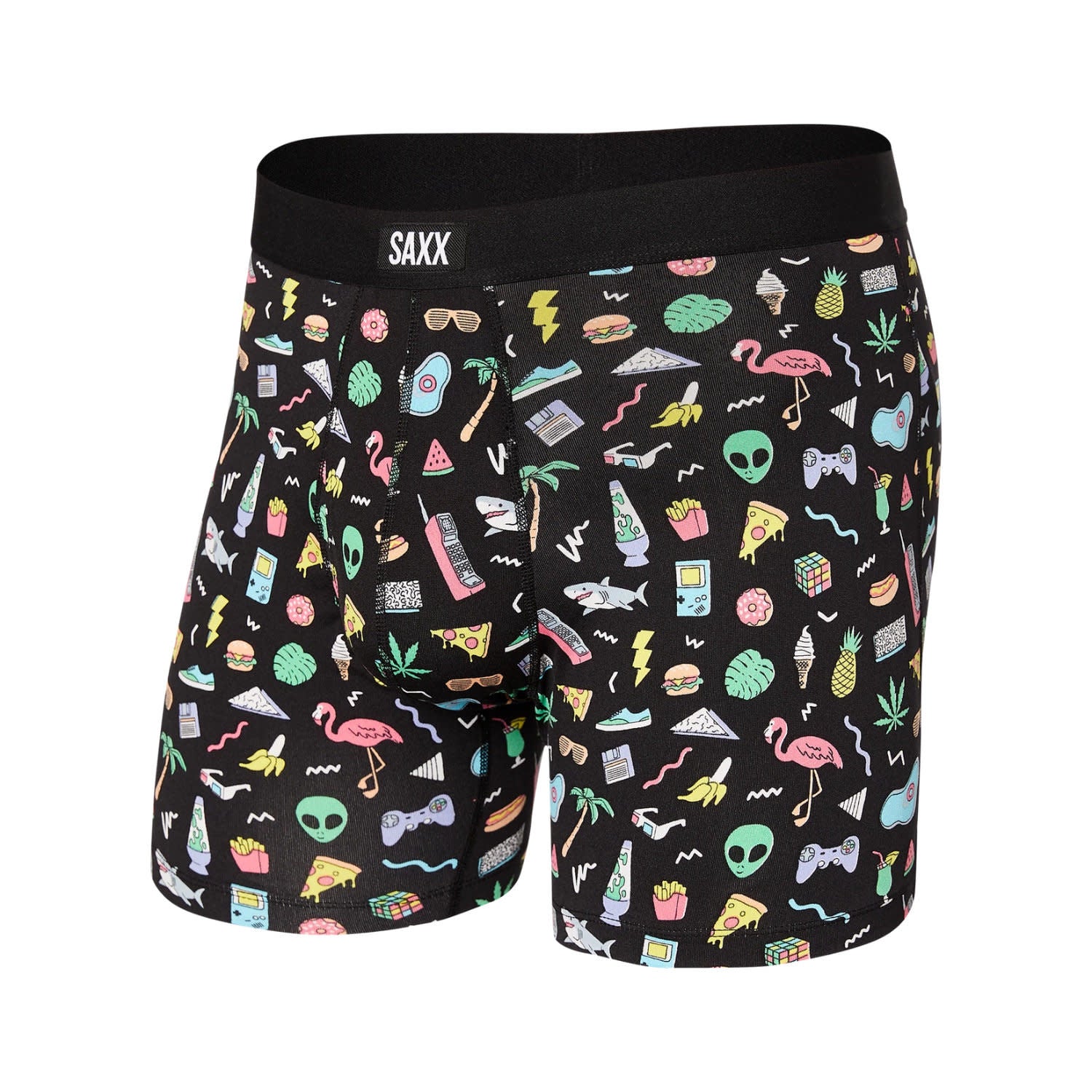 'SAXX Daytripper Boxer Brief - Fun Bits' in 'Black' colour