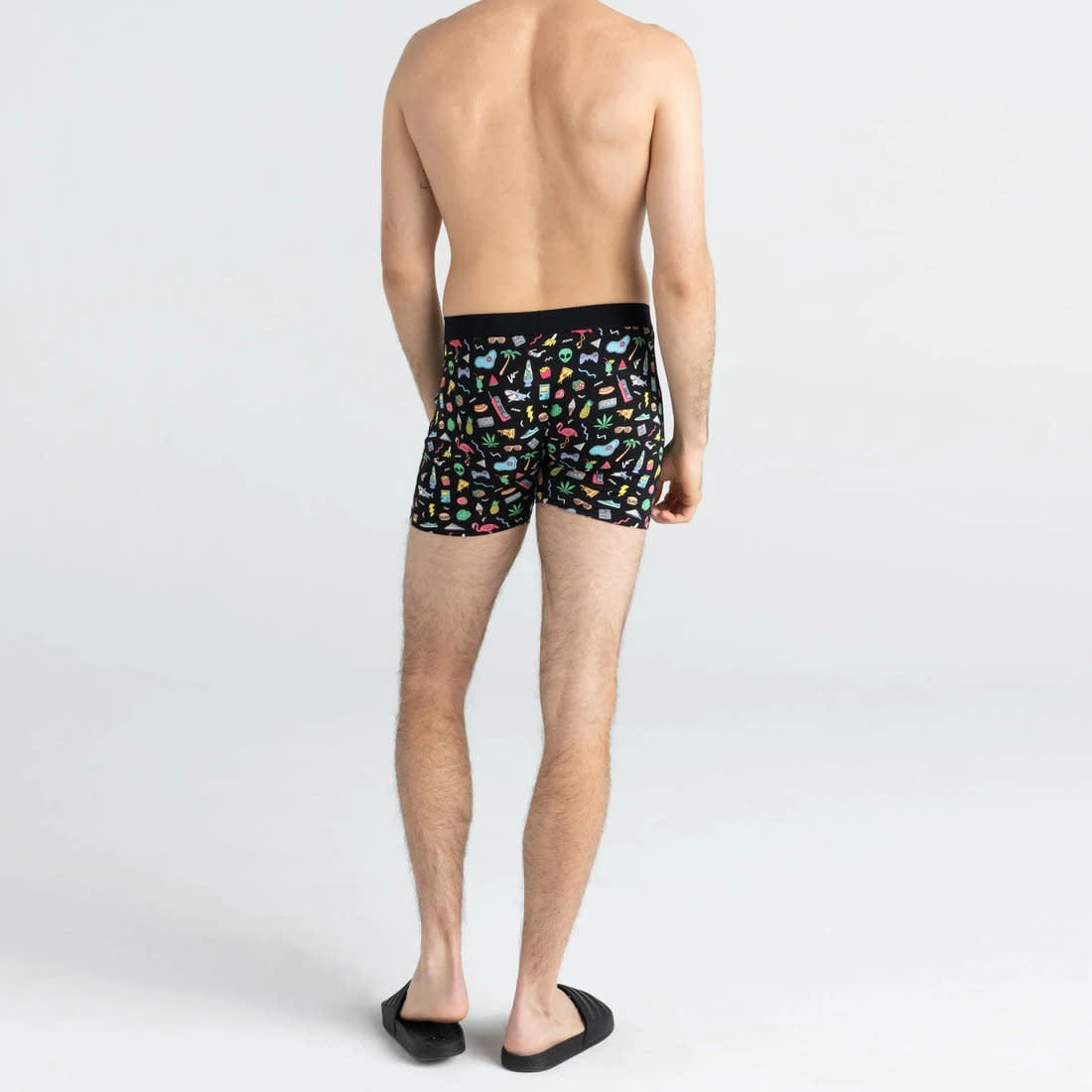 'SAXX Daytripper Boxer Brief - Fun Bits' in 'Black' colour