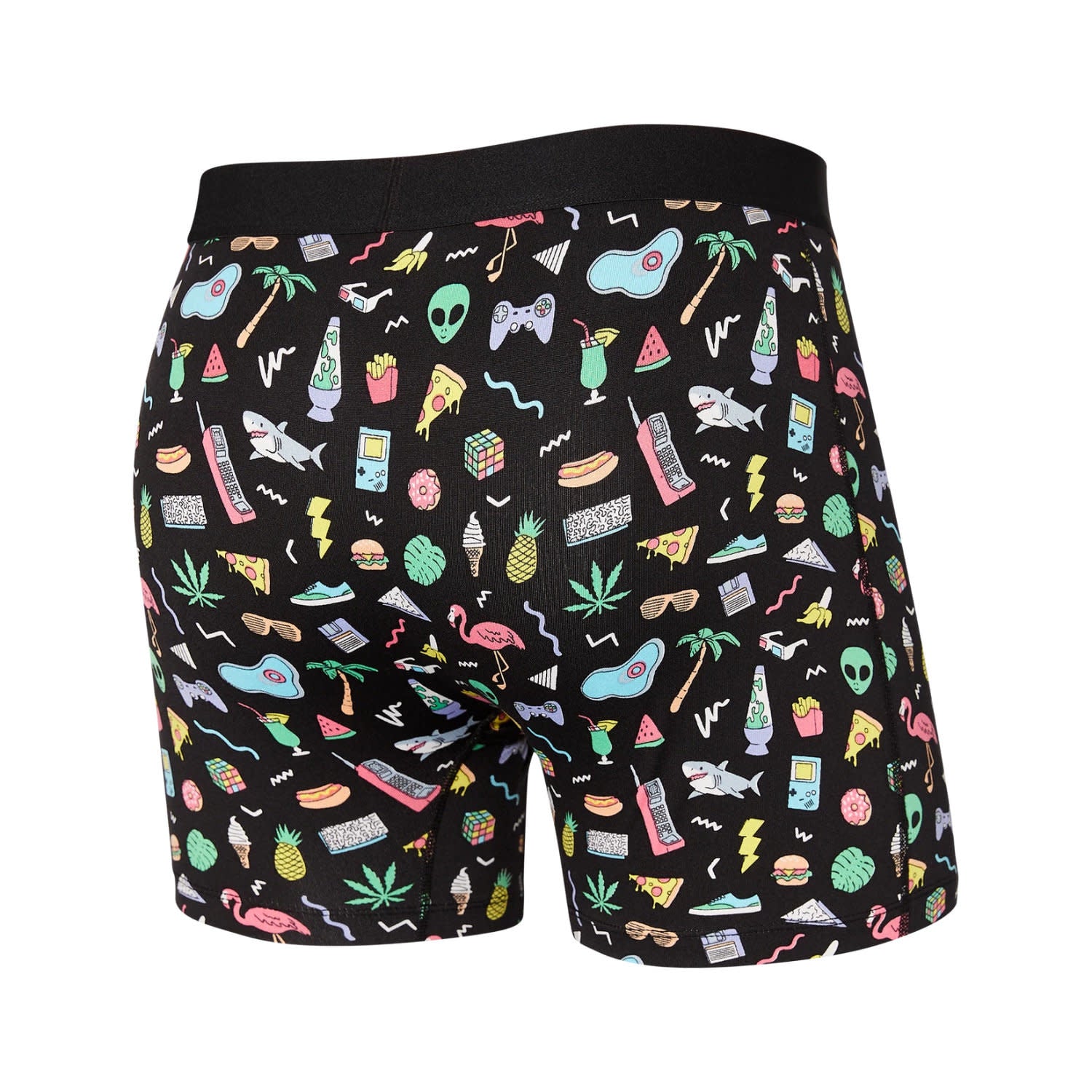 'SAXX Daytripper Boxer Brief - Fun Bits' in 'Black' colour