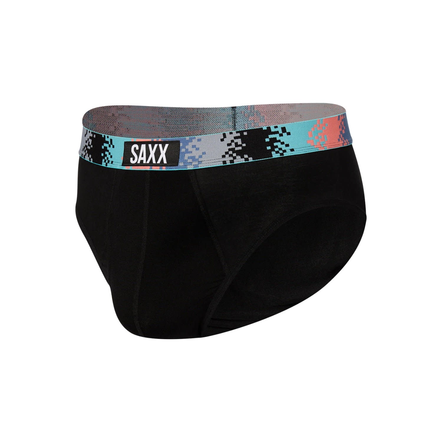 'SAXX Ultra Super Soft Brief - Tech Rec Wb' in 'Black' colour