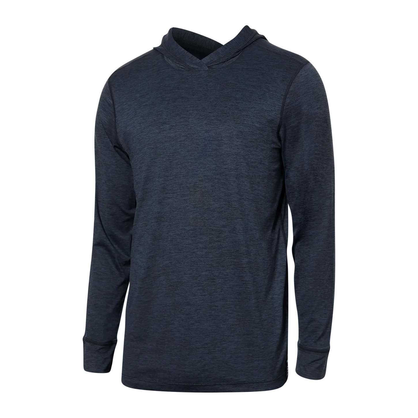 'SAXX Droptemp All Day Cooling Hoodie' in 'Turbulence Heather' colour