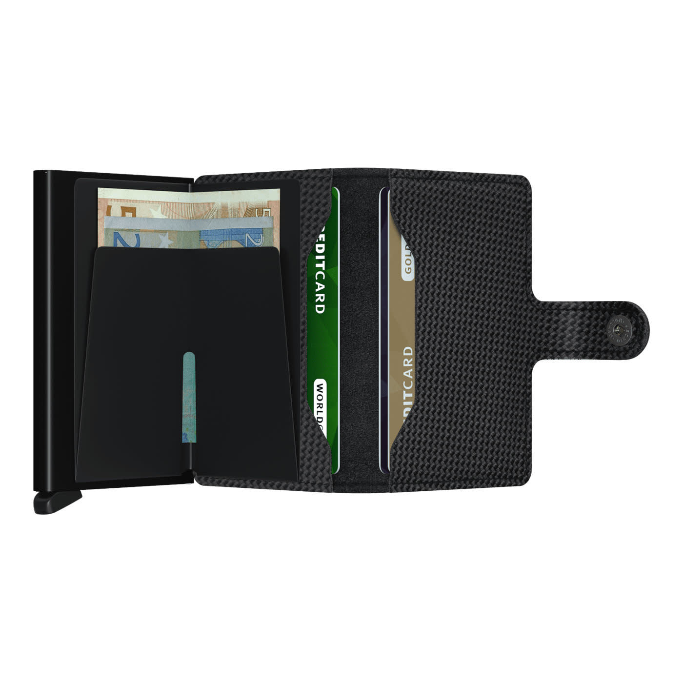 'Secrid Miniwallet - Carbon' in 'Black' colour