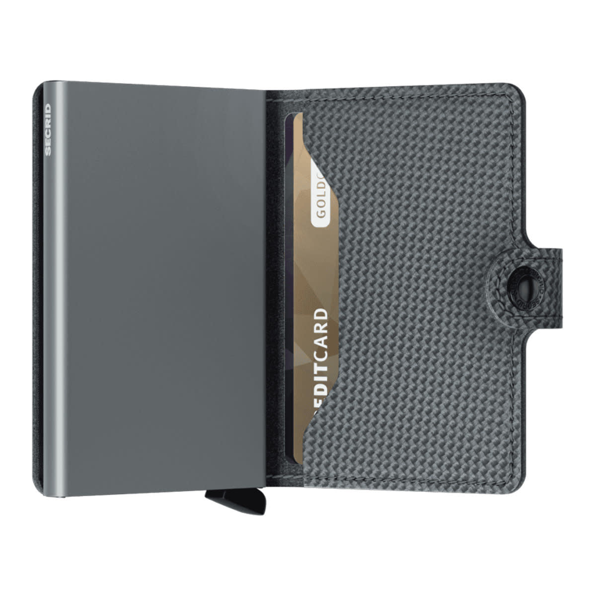'Secrid Miniwallet - Carbon' in 'Cool Grey' colour