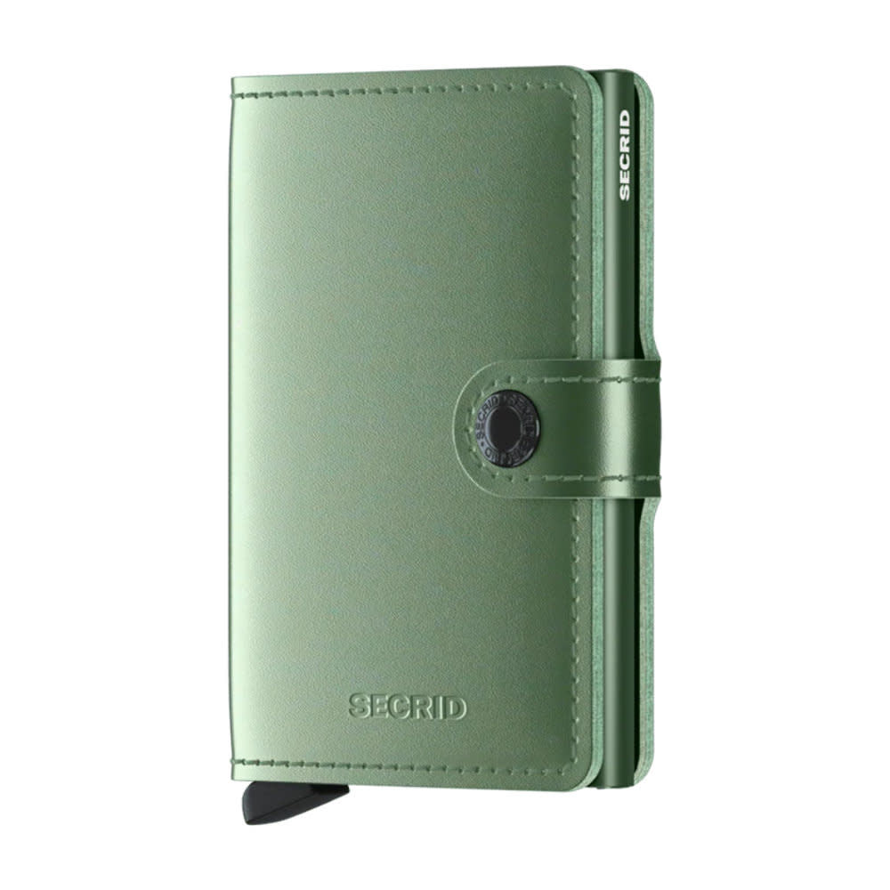 'Secrid Miniwallet - Metallic' in 'Green' colour