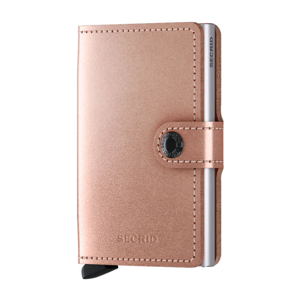'Secrid Miniwallet - Metallic' in 'Rose' colour