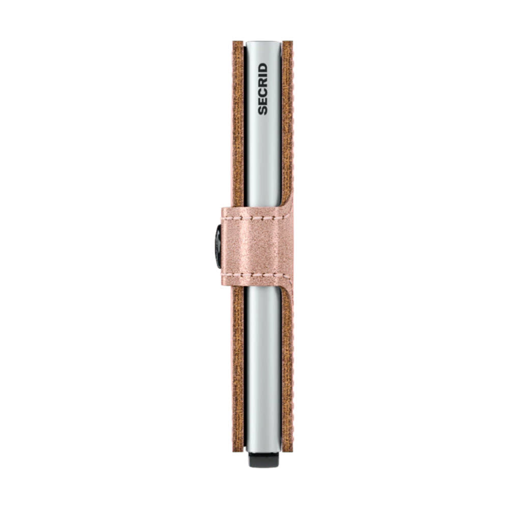 'Secrid Miniwallet - Metallic' in 'Rose' colour