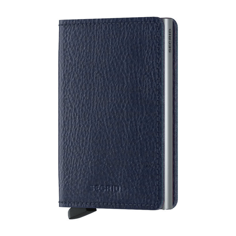 'Secrid Slimwallet - Veg' in 'Navy-Silver' colour