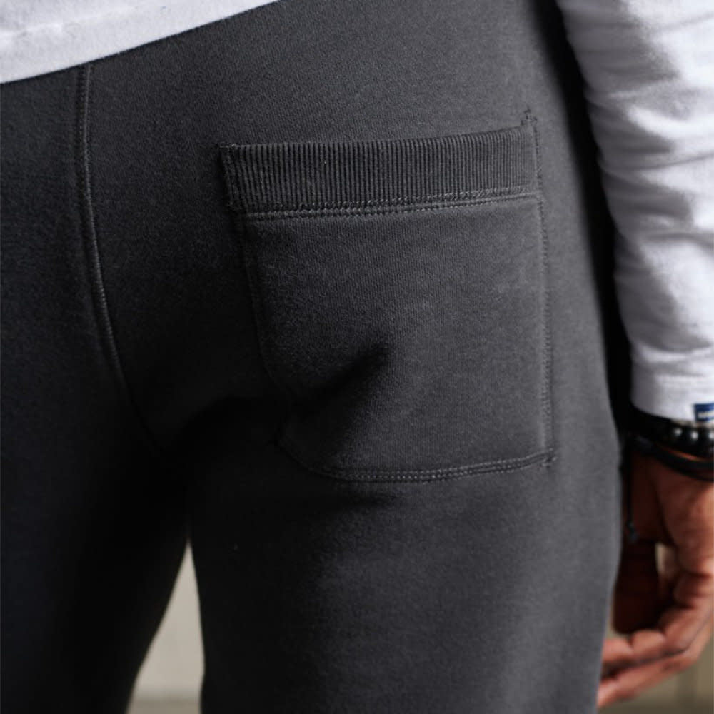 'Superdry Vintage Wash Embroidered Sweatpants' in 'Black' colour