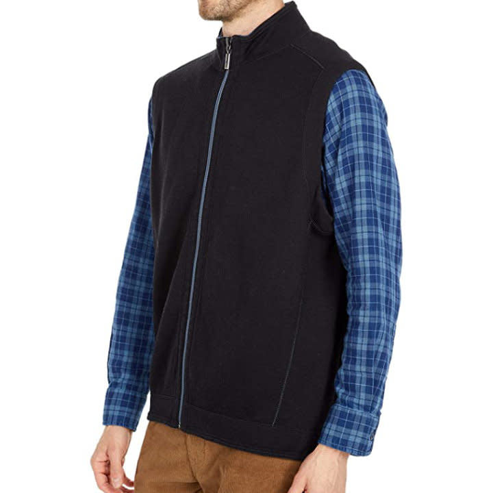 'Tommy Bahama Flipshore Full Zip Vest' in 'Night Cap' colour