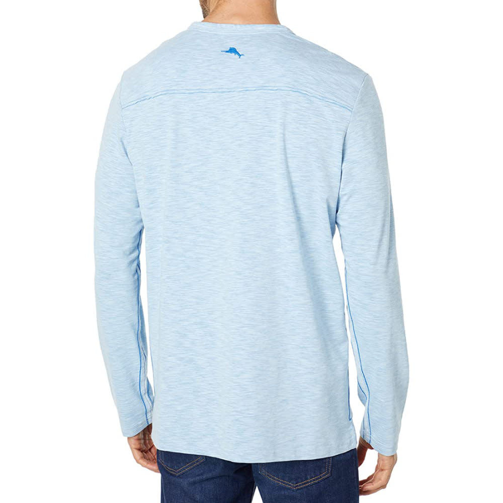 'Tommy Bahama Fray Day Harbor L/S Henley' in 'Campanula' colour