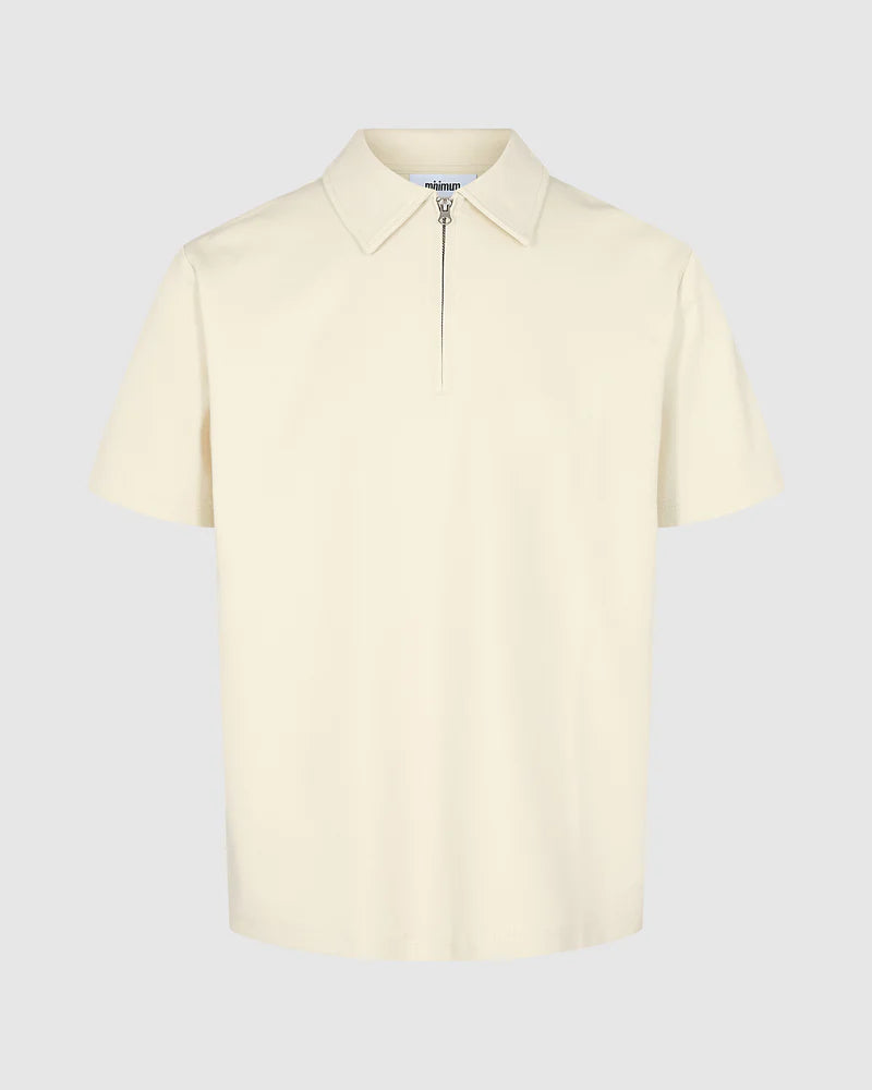 MINIMUM Jesso Polo Shirt - White Asparagus - 1 - Tops - Polo Shirts