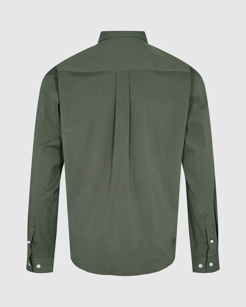 MINIMUM Neil 9565 Long Sleeve Shirt - Beetle - 2 - Tops - Shirts (Long Sleeve)