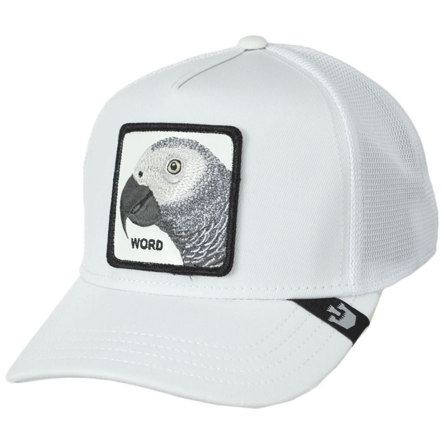 Goorin Bros. Platinum Word Trucker Hat - White - 1 - Accessories - Brimmed Hats