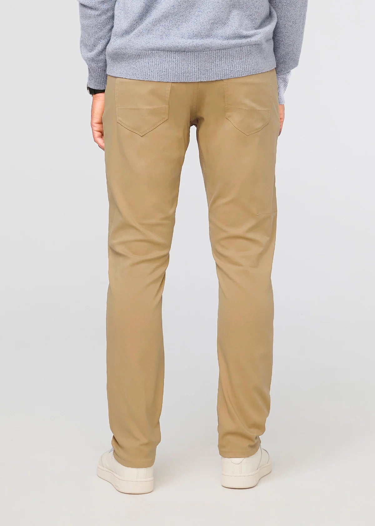 'Du/er NuStretch 5 Pocket Pant Relaxed Taper' in 'Khaki' colour