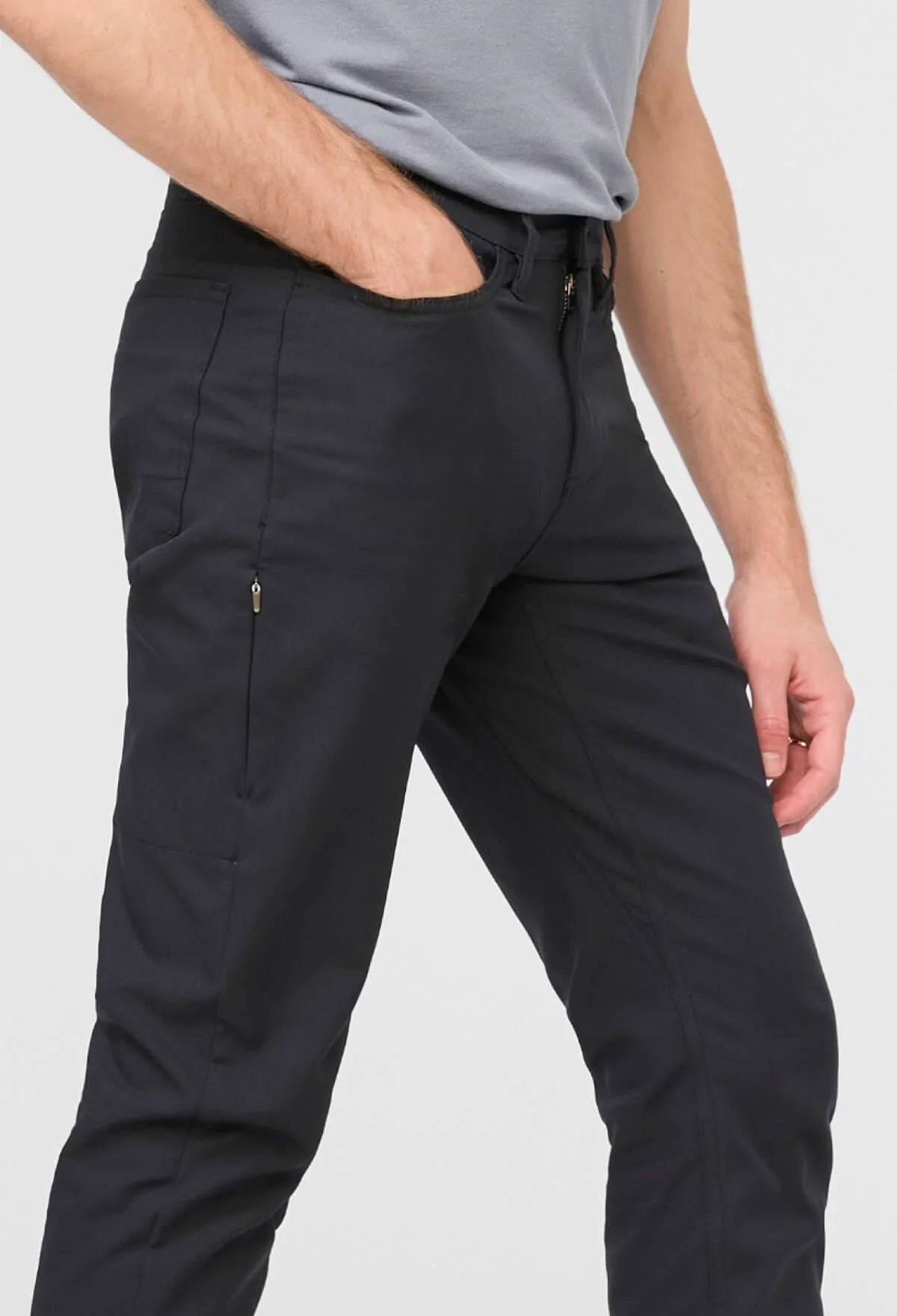 'Du/er NuStretch 5 Pocket Pant Slim' in 'Black' colour
