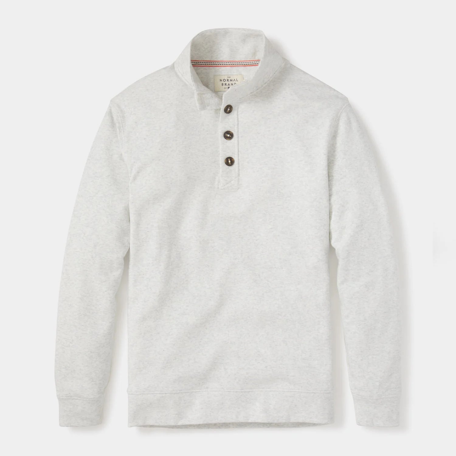 Normal Brand Puremeso Button Popover - Stone - 1 - Tops - Fleece Sweaters