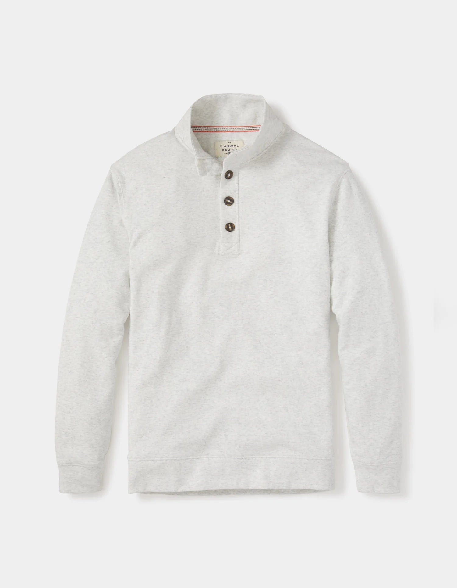 Normal Brand Puremeso Button Popover - Stone - 1 - Tops - Fleece Sweaters