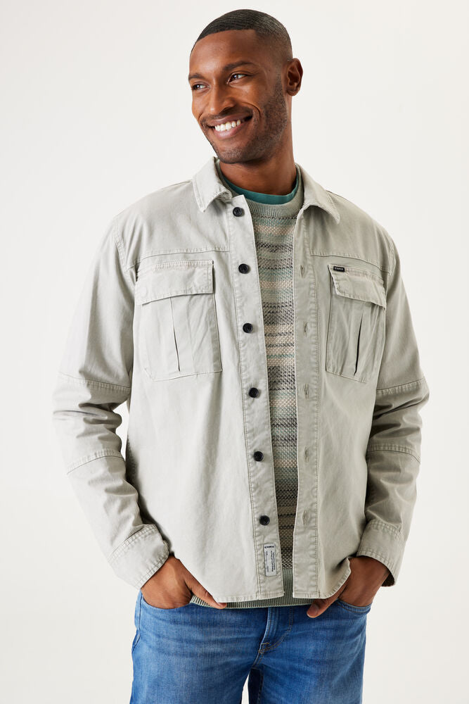 'Garcia T41301 Twill Overshirt' in 'Beige' colour