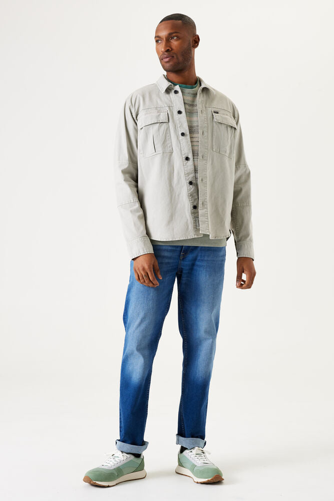 'Garcia T41301 Twill Overshirt' in 'Beige' colour