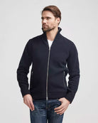 Holebrook Mans Zip Windproof Sweater - Dark Royal - 2 - Tops - Zip Sweaters