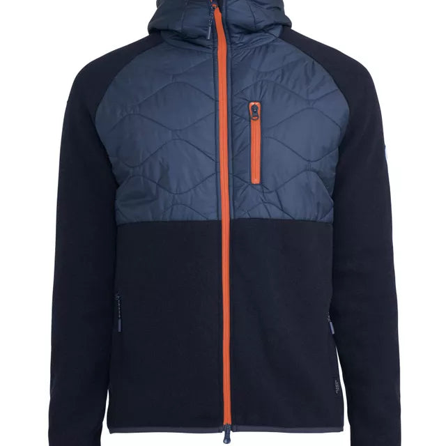 Holebrook Ruben Hood Windproof Jacket - Navy/Orange - 1 - Tops - Coats & Jackets