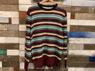 Scotch & Soda Multi Yarn Stripe L/S Pullover Sweater - Multi - 1 - Tops - Knit Sweaters