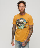 Superdry Japanese Graphic Vintage Logo Tee - Yellow - 1 - Tops - T-Shirts