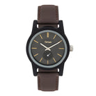 Tense Hampton Ii Vegan Leather - - Brown - 1 - Accessories - Wooden Watches