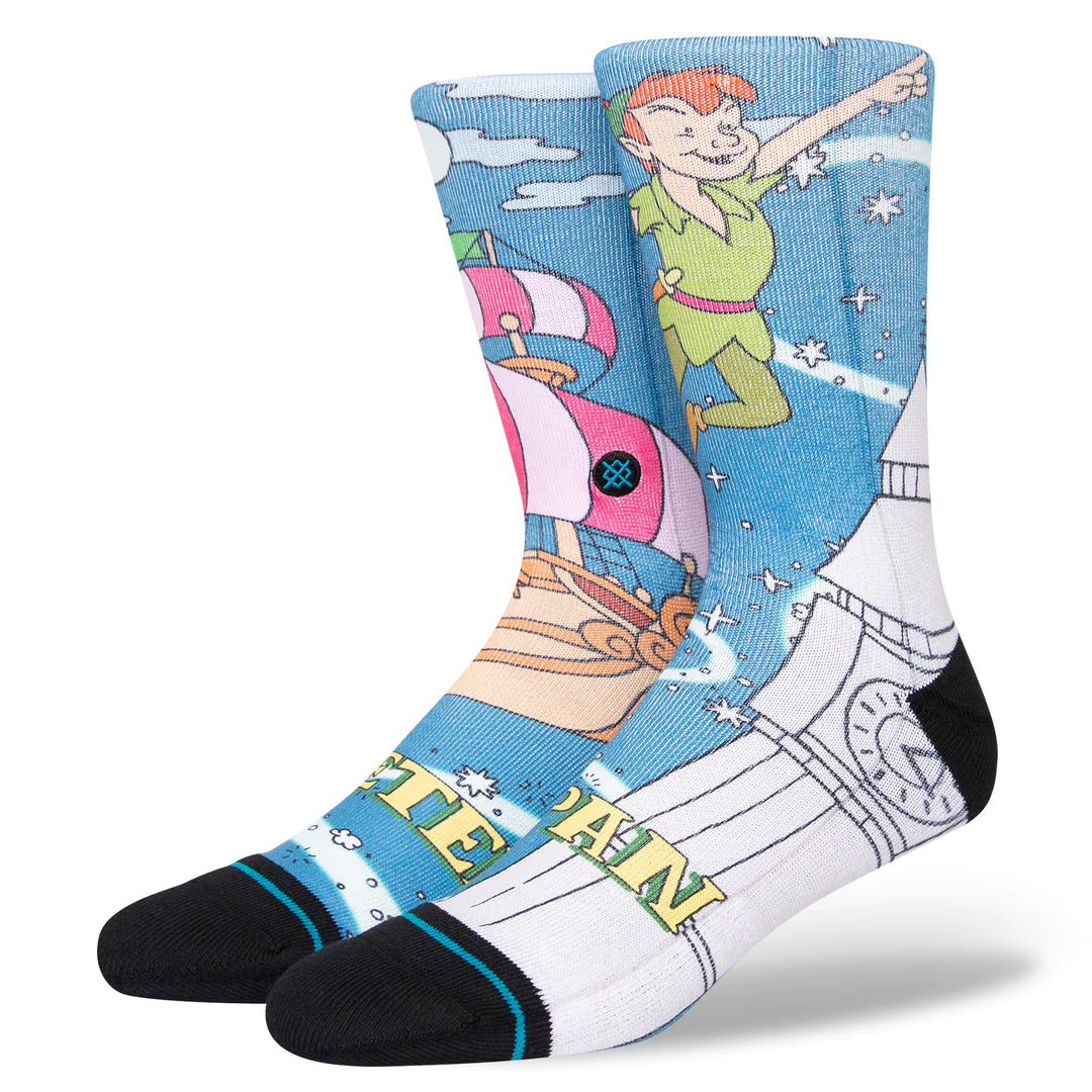 Stance Peter Pan By Travis Crew Socks - Blue - 1 - Socks - Crew Socks