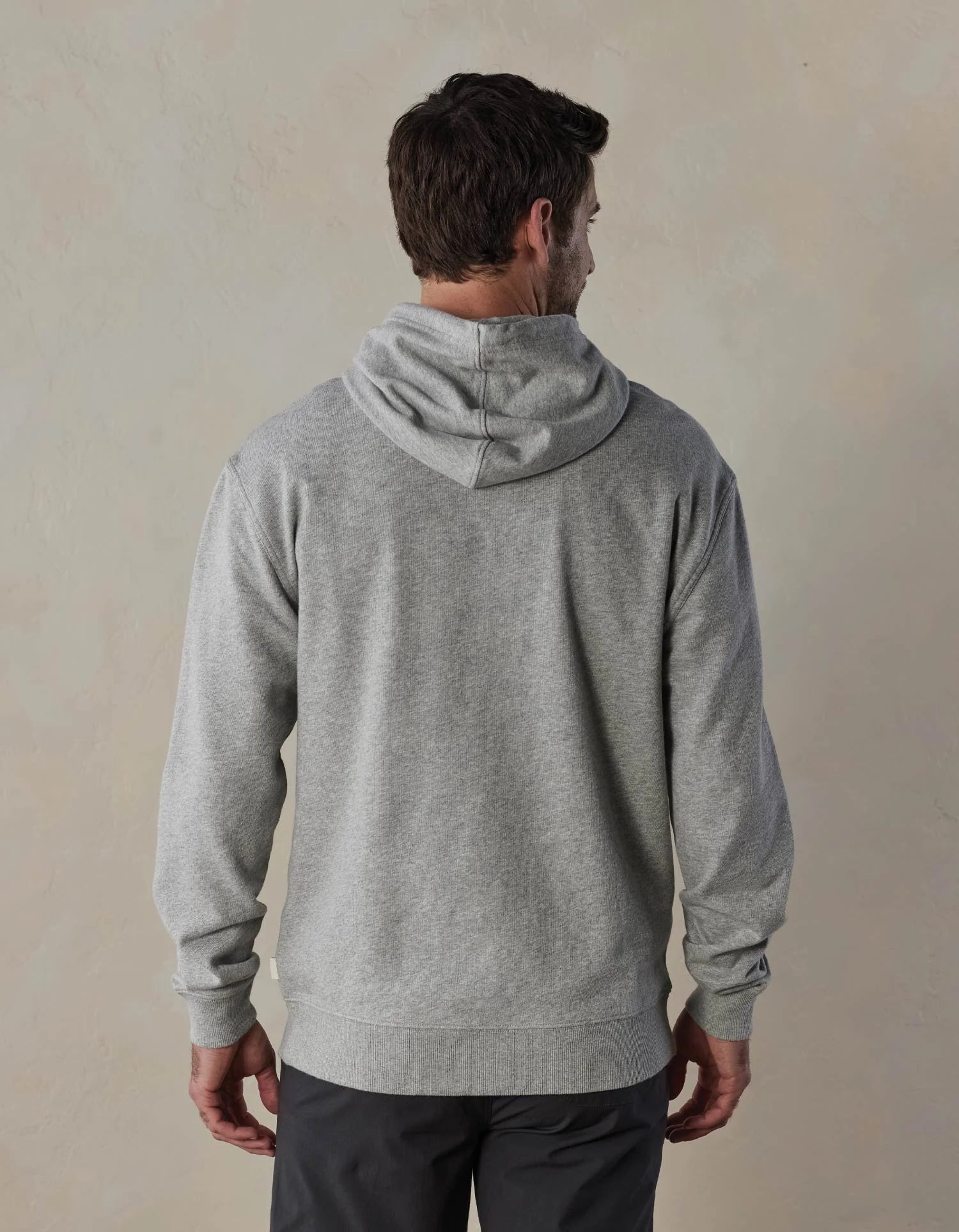 'The Normal Brand Cole Terry Hoodie' in 'Heathered Grey' colour